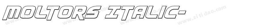 Moltors Italic字体转换
